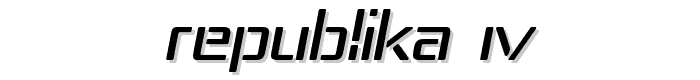 Republika IV font